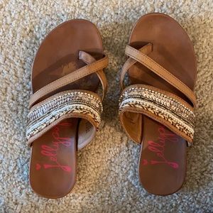 Sparkle brown sandals